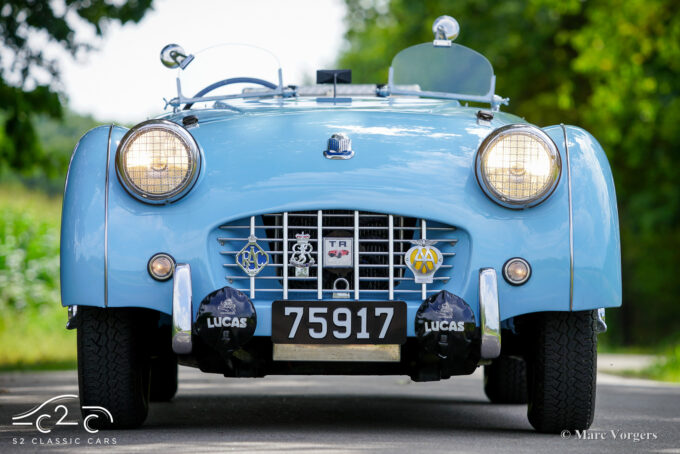 Triumph TR3 from 1957 for sale. 1000 Miglia eligible