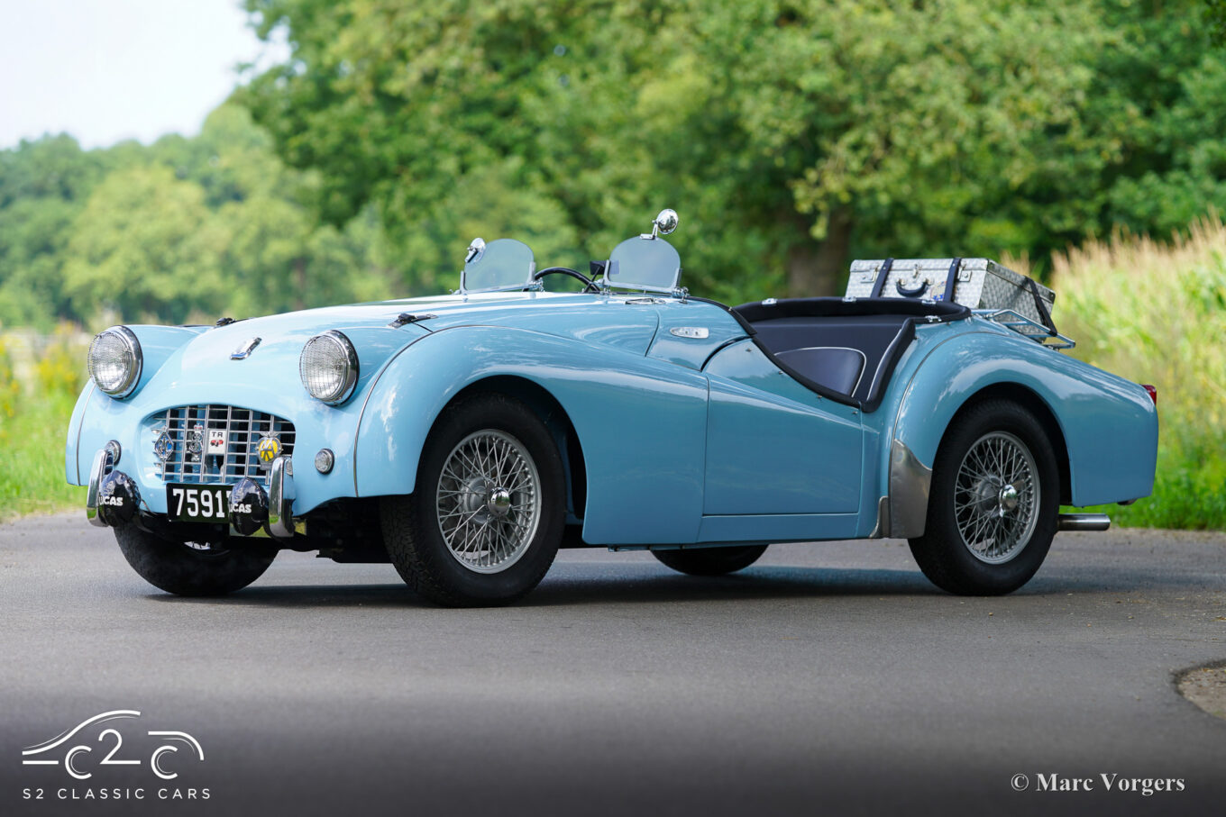 Triumph TR3 from 1957 for sale. 1000 Miglia eligible