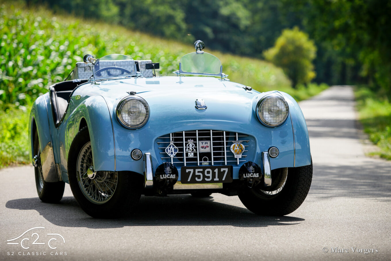 Triumph TR3 from 1957 for sale. 1000 Miglia eligible