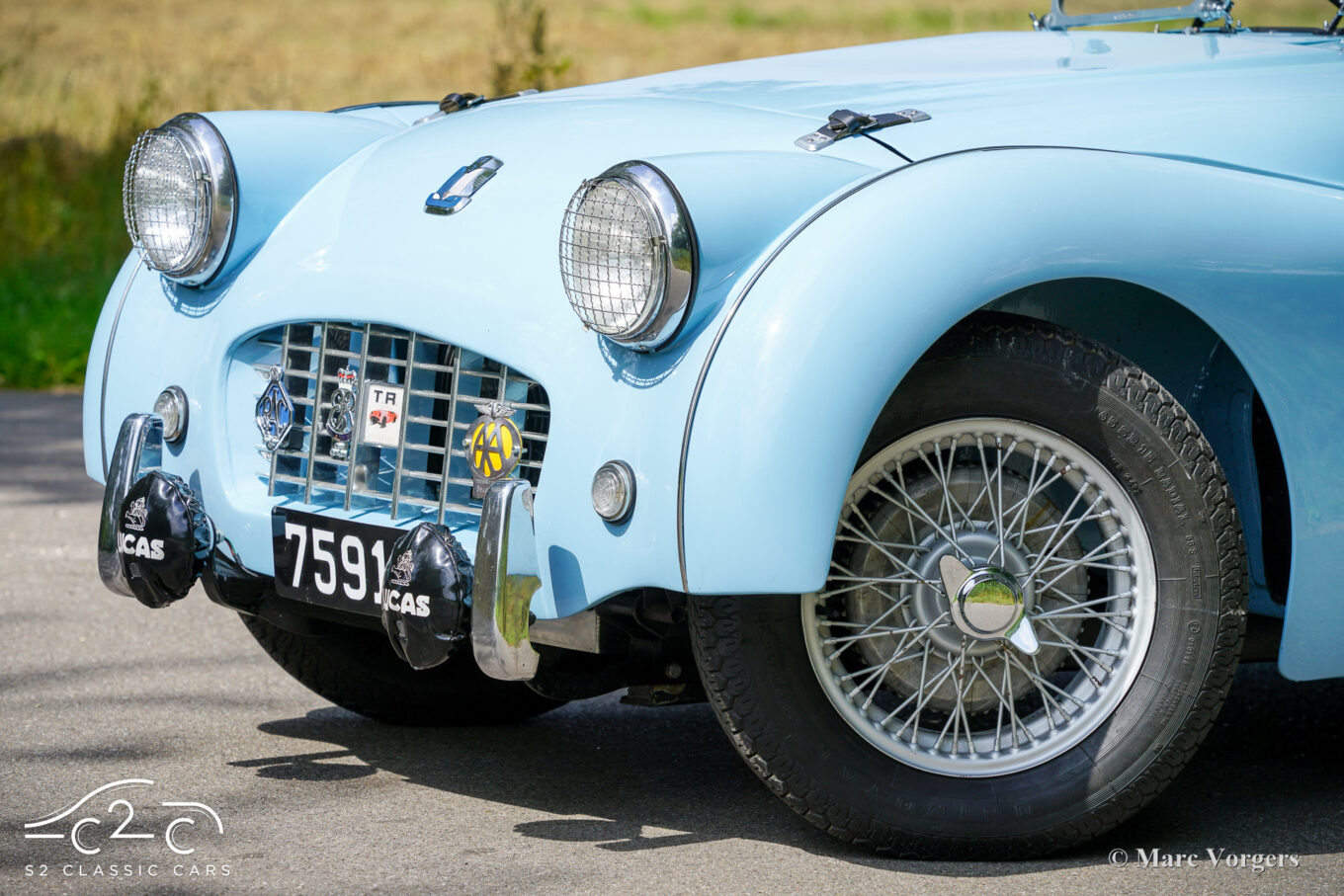 Triumph TR3 from 1957 for sale. 1000 Miglia eligible