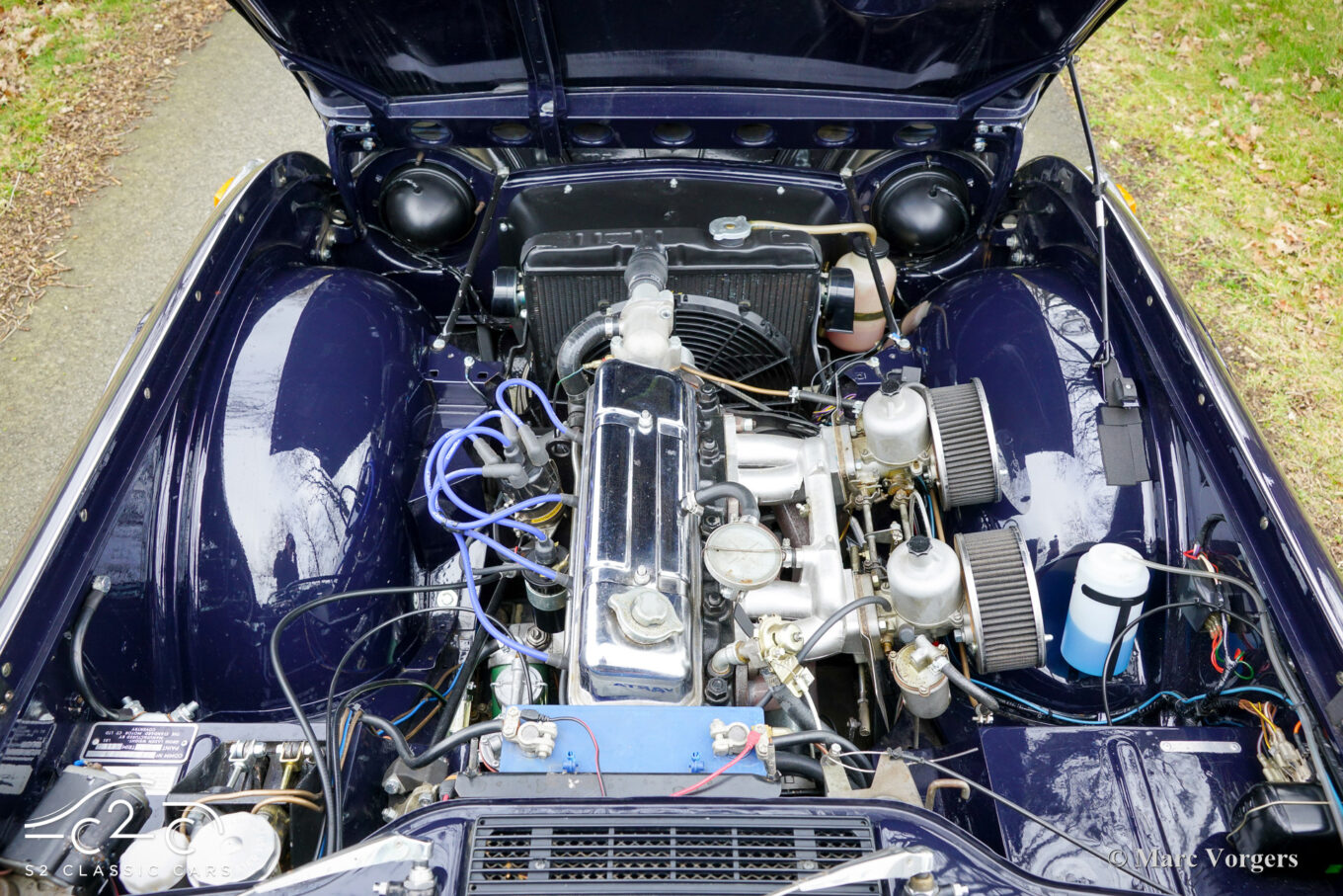 Triumph TR4A from 1966 for sale with Surrey top and British Heritage Certificate