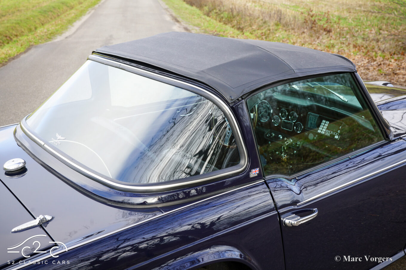 Triumph TR4A from 1966 for sale with Surrey top and British Heritage Certificate