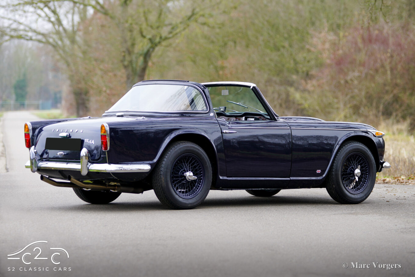 Triumph TR4A from 1966 for sale with Surrey top and British Heritage Certificate