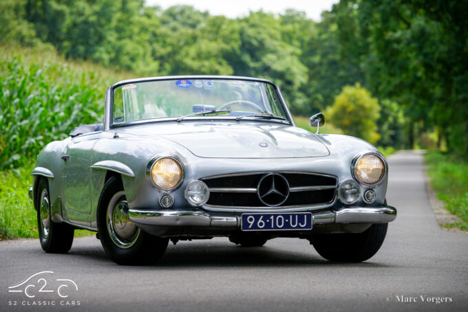 Mercedes 190SL uit 1955 te koop. 1000 Miglia eligible, hard top