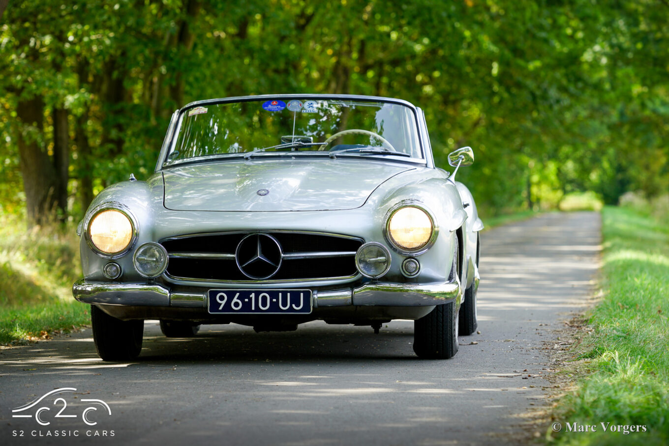 Mercedes 190SL uit 1955 te koop. 1000 Miglia eligible, hard top